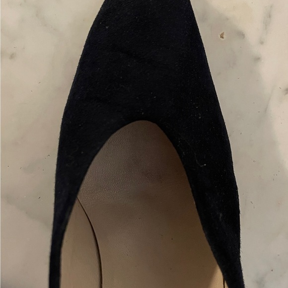 Vintage Via Spaga Black Suede Pumps - Picture 6 of 10